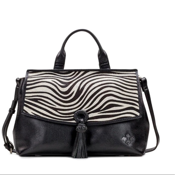 Patricia Nash Handbags - Patricia Nash Mollia Satchel Haircalf Collection Zebra
